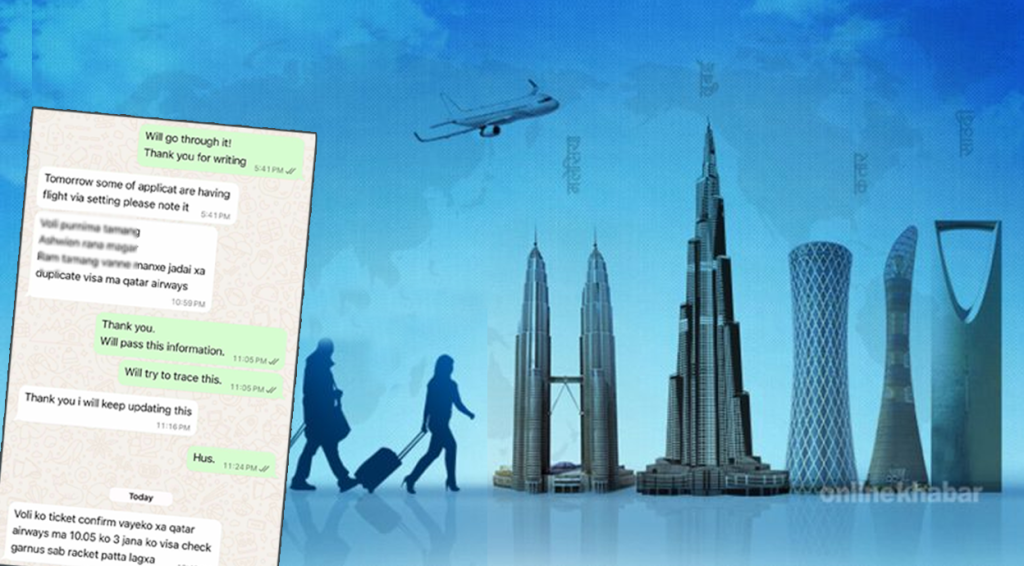 भिजिट भिसामा अनुसन्धान चल्दाचल्दै सेटिङमा उडिरहेका छन् युवा