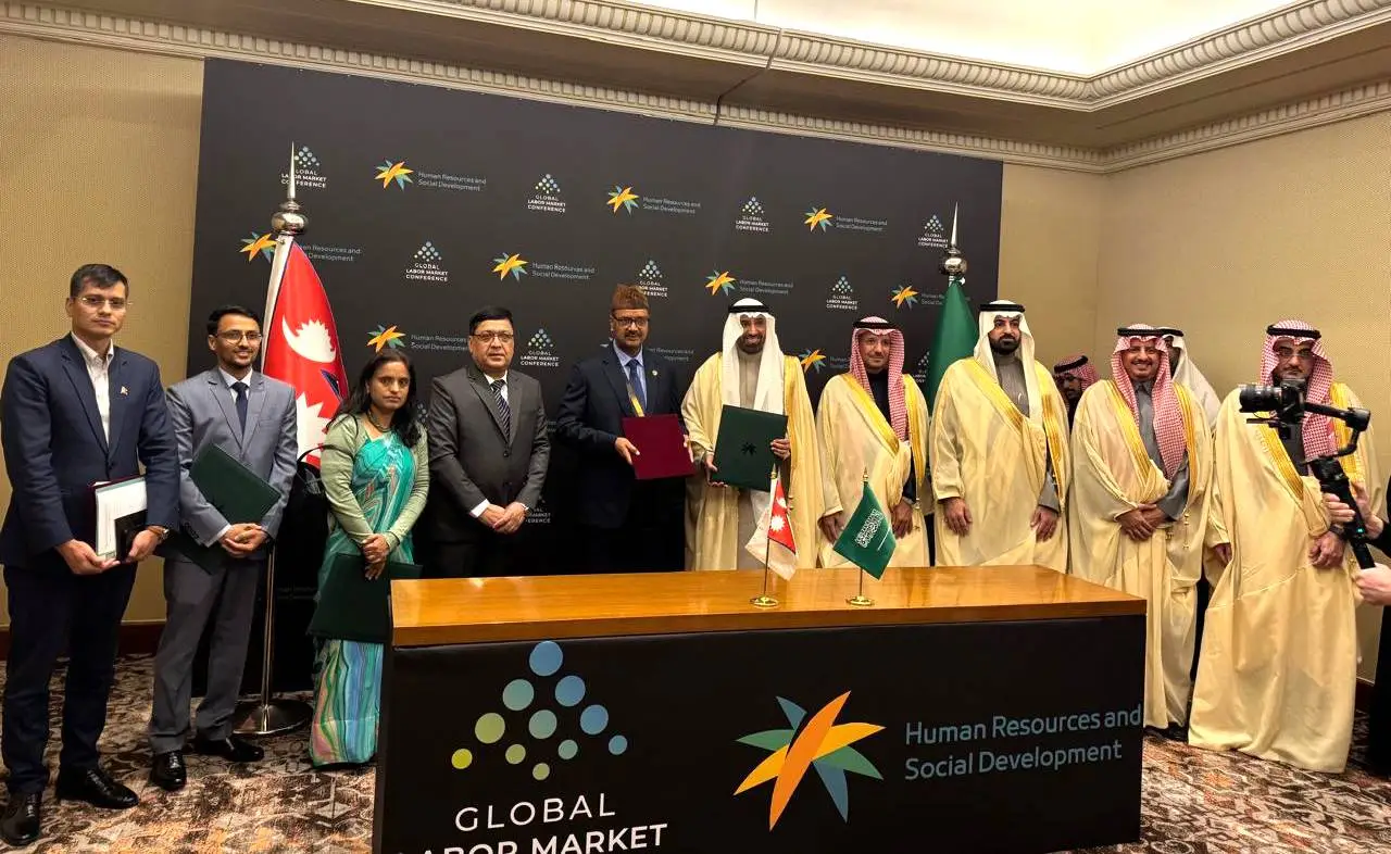 नेपाल र साउदी सरकारबीच श्रम सम्झाैतामा हस्ताक्षर